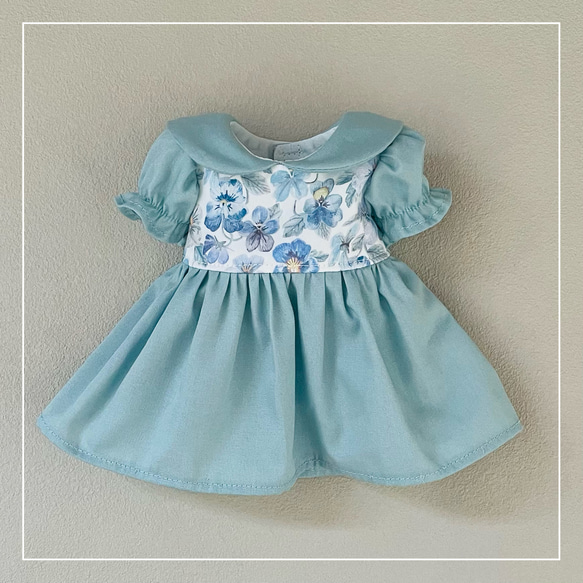 【ソランちゃん 服  レミンちゃん 服 メルちゃん 服】リバティ　シンクオブミー　ワンピース 4枚目の画像