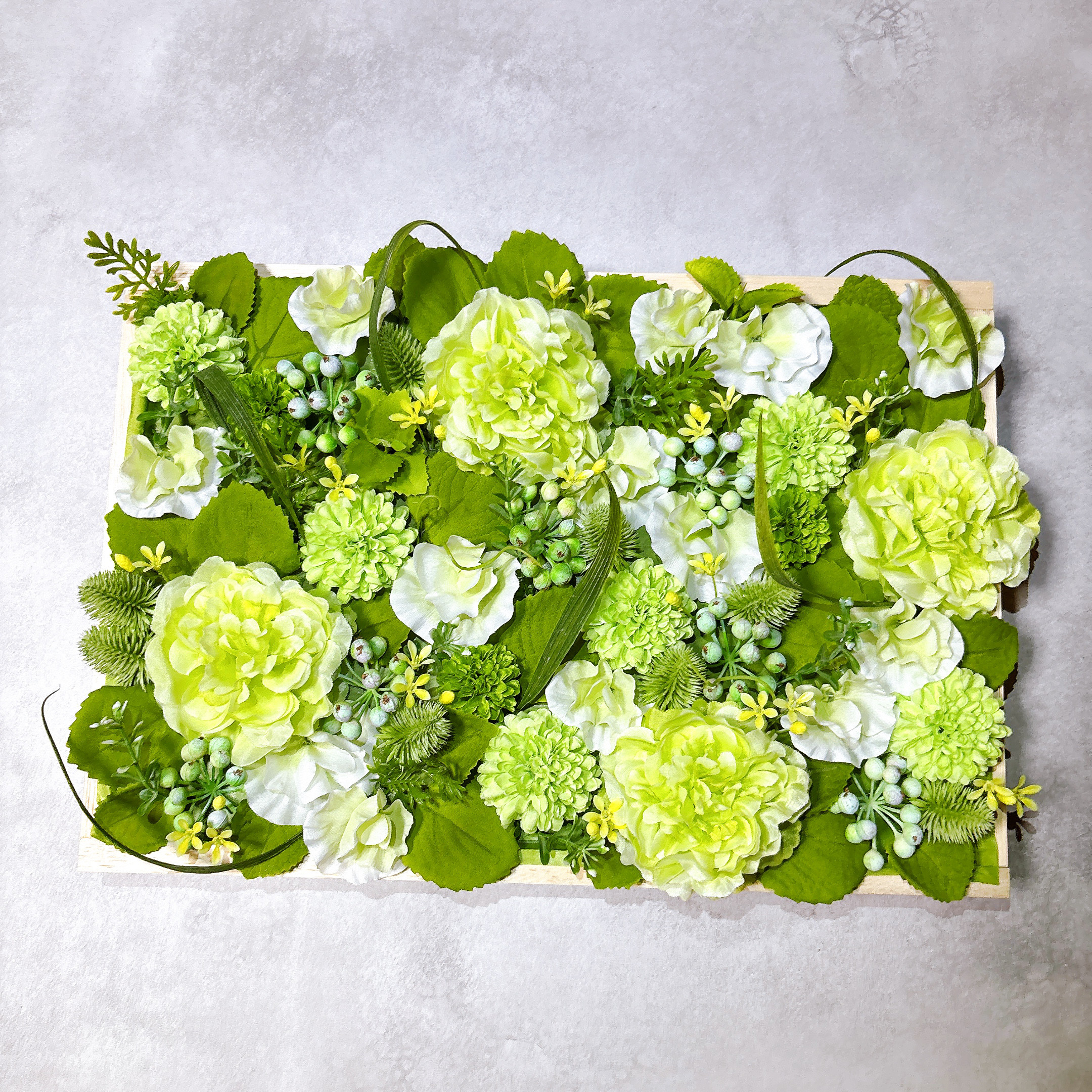 結婚祝い・記念品にも！2WAYグリーンフラワーボックス