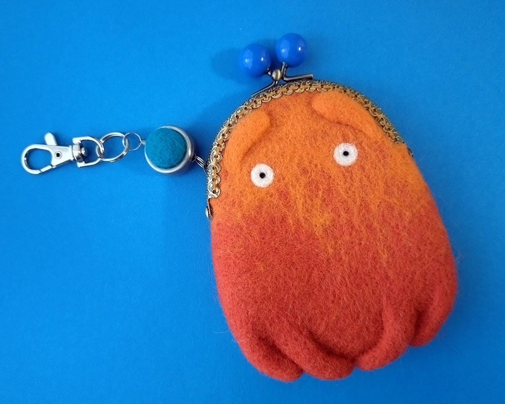 【羊毛フェルト】メンダコちゃん パスケース