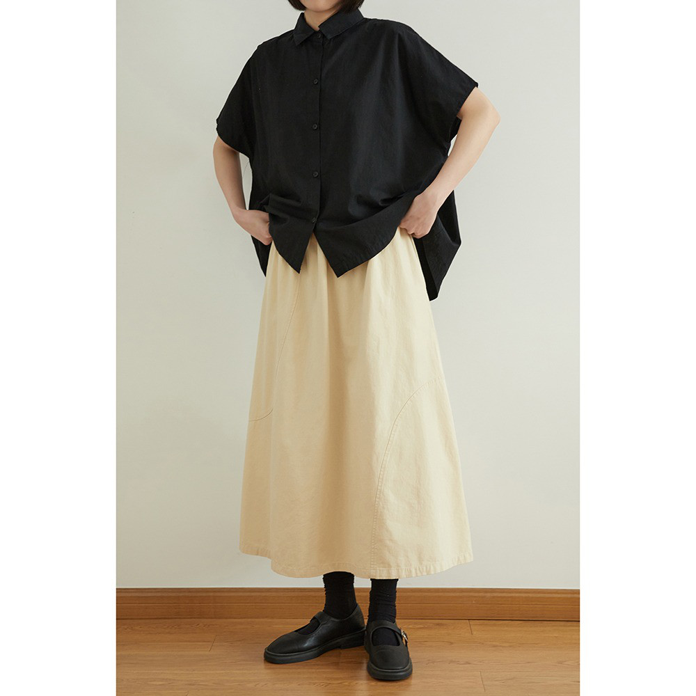 レディース綿布スカート Aライン フレア ロング丈 5,382円