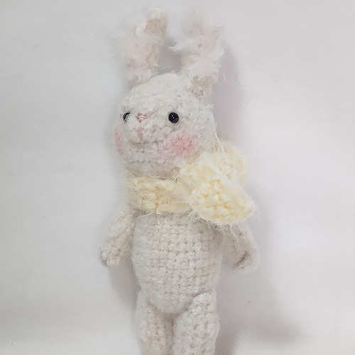 SOLD OUT＊白うさぎ あみぐるみ 白うさぎ (あみぐるみ) あみぐるみ friend-Y 通販 19630921｜Creema
