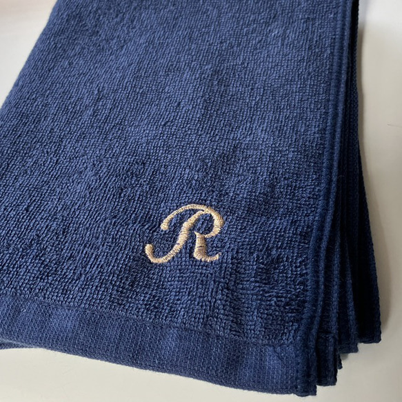 【S様オーダー品】今治タオル　お名前刺繍入り　フェイスタオル 1枚目の画像