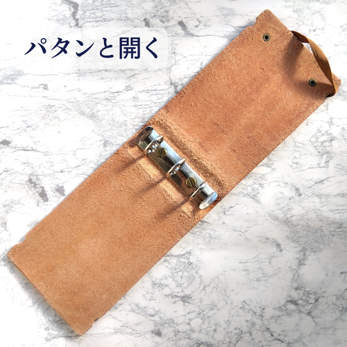 大容量ルーズリーフミニ用本革バインダー 手帳 カズサ皮革製作所 通販