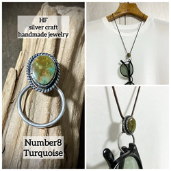 キングマン　ターコイズ　サングラスホルダー　ネックレス　#インディアンジュエリー キングマン ターコイズ サングラスホルダー ネックレス