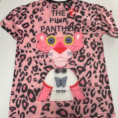 新品】大きいサイズピンクパンサー レオパード柄 Tシャツ 半袖 4L