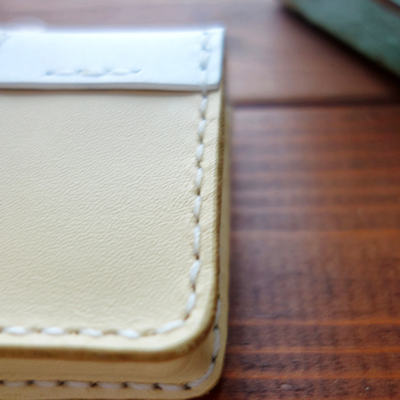 【1個限定特別価格】シフォンアイボリー×ホワイトのスマートキーケース【新型アルト等】【スズキ系】 5枚目の画像