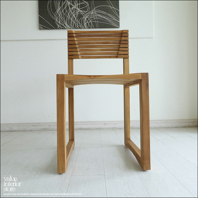 チーク無垢材 ダイニングチェアHuit パソコンチェア イス 椅子 デスクチェア ナチュラル シンプル 素朴 無垢材家具