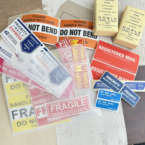 552・エアメール 郵便ステッカー 13種 プライオリティメール 郵便