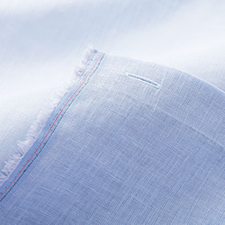 数限定150×120自然素材 麻 リネン100％ 間仕切りカーテン 「エブリスカイ 」 目隠し のれん ライトブルー 5枚目の画像