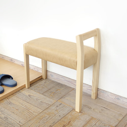 サニタリースツール マタ美 SH570 (ブラウン×オリーブ) 椅子（チェアー