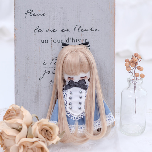 身長約11cmの小さなコットンドール「アリス・ミルクティー」リトルミミ