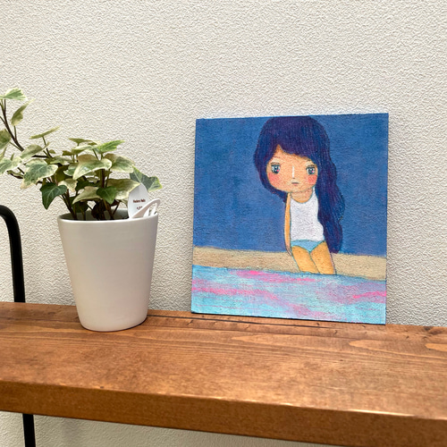 立体絵画の「あなたの話に笑います」 WEB限定】山口晃 A4額絵ポスター 「感謝の目つき/束の間つきあい