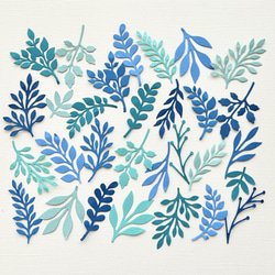 クラフトパンチさかな海の中いろいろ〜夏飾り くすみカラーランダム