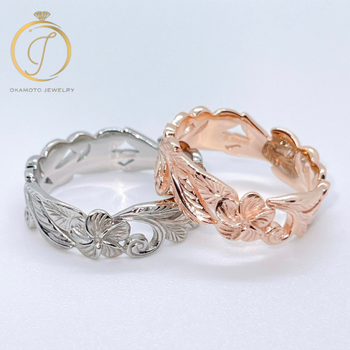 [手彫り]ハワイアンバングル(ハイビスカス/S/シルバー) starring 手彫り]ハワイアンバングル(ハイビスカス/S/シルバー) starring