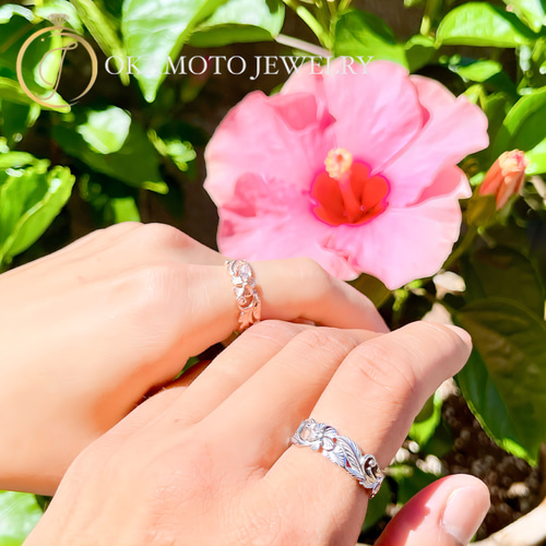 Hibiscus ring.(ハイビスカス)(透かしデザイン)(ハワイアンジュエリー