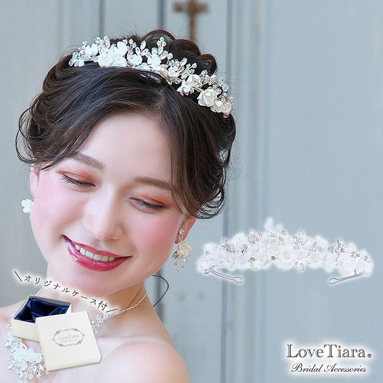 ガーデニアティアラ T-125|花嫁 小枝 挙式 ウエディング 結婚式 リーフ 花 フラワー かわいい ナチュラル 上品