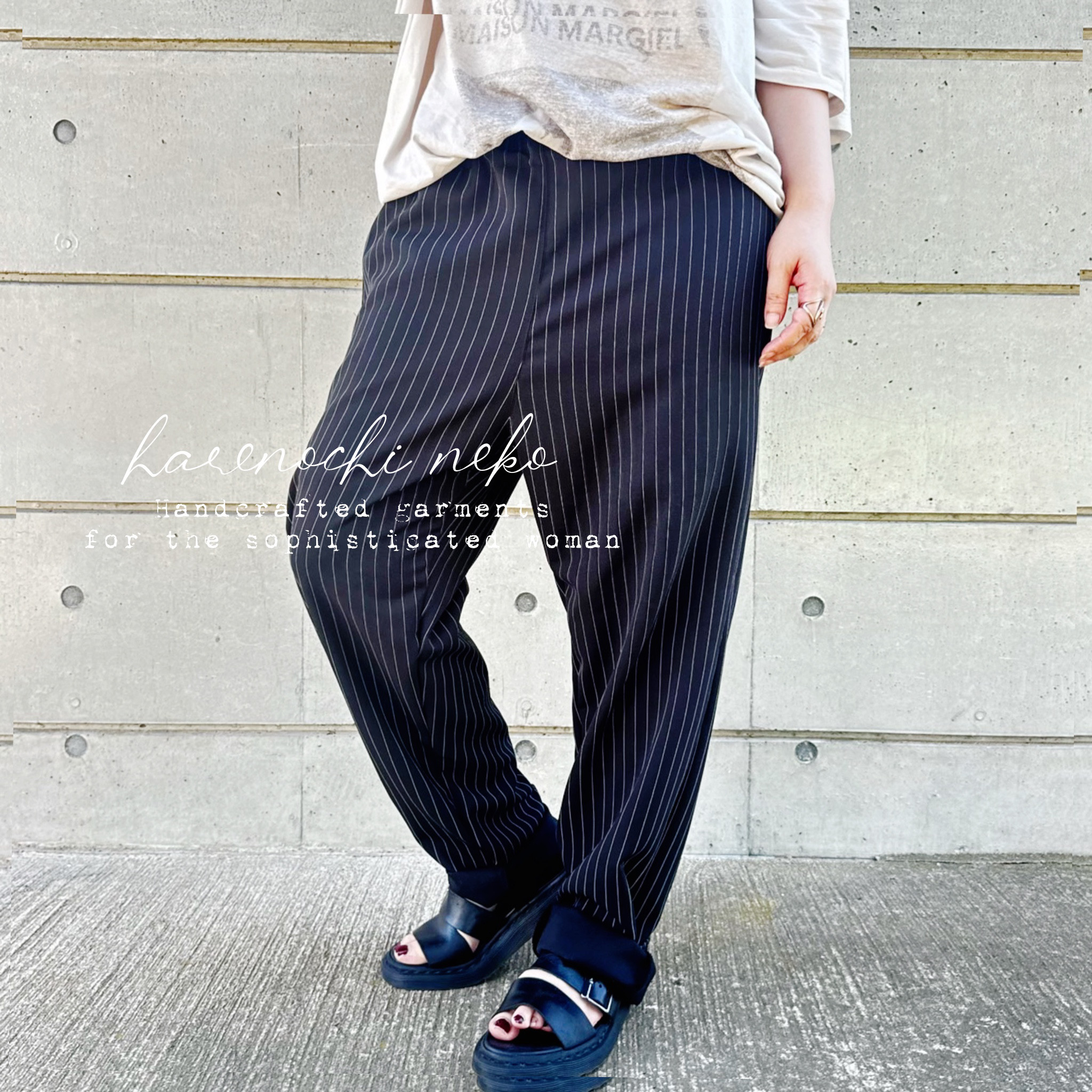 ■全11色■【新作】「洗練もリラクシングも、どちらも叶う。美シルエットシェフパンツ」ウエストゴム 冬