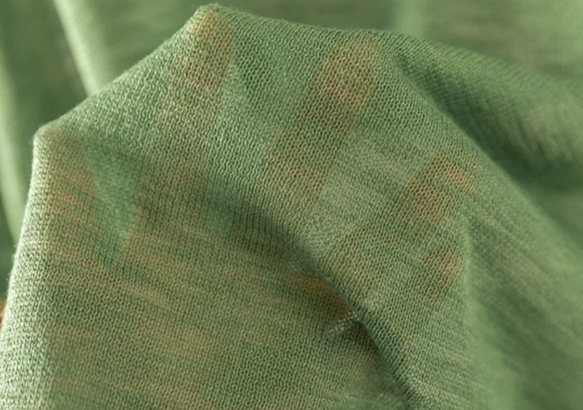 【夏用 薄手 大サイズ】レディース かさね着風 ジャージー麻 薄手 ニット半袖Tシャツ ゆったり フード付き カジュアル 12枚目の画像