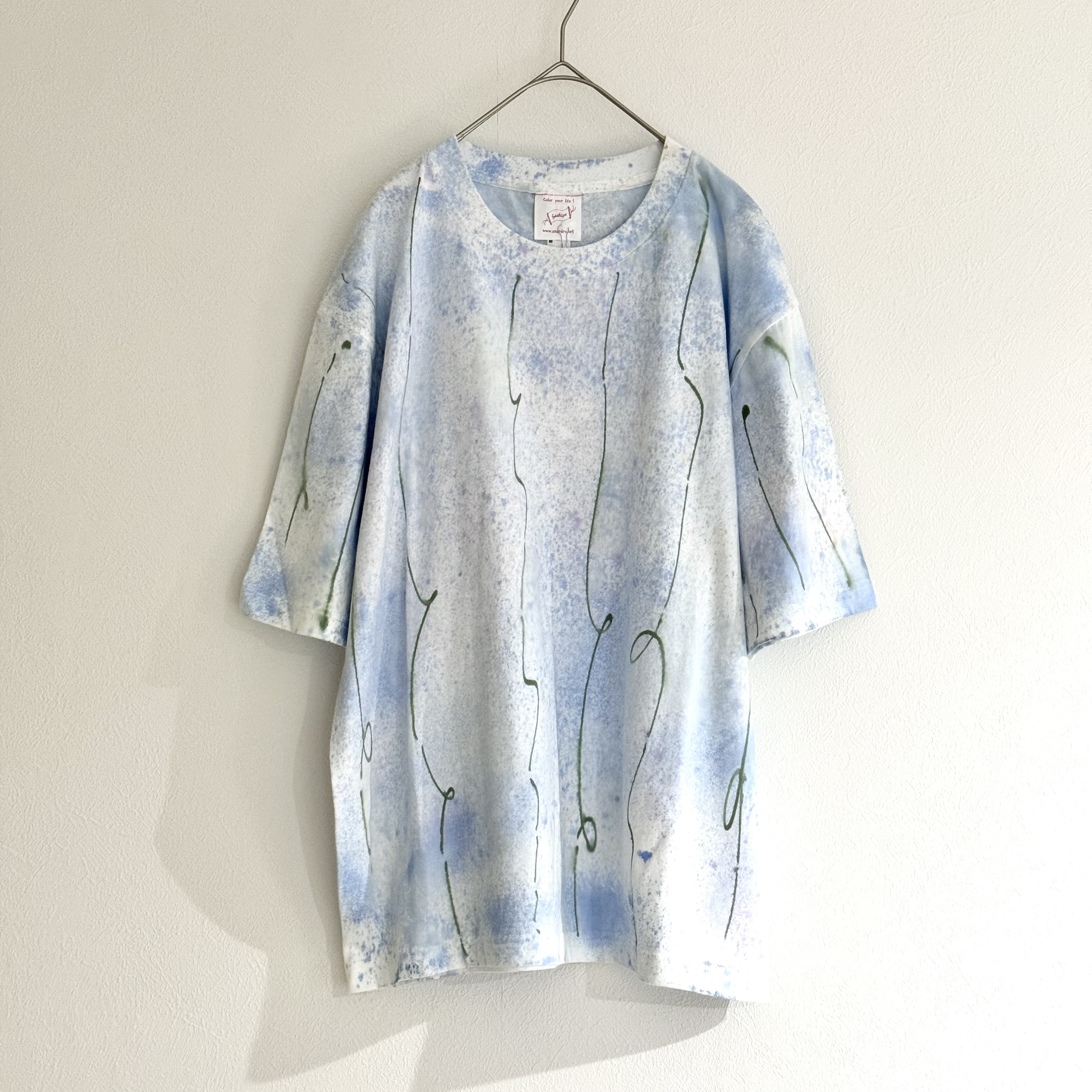 手染めTシャツ / ゆったりシルエット ユニセックスMサイズ