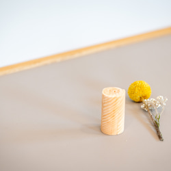 【NEW】紙木と花（しきとはな）Short 丨0.2mmの薄さに削った信州アカマツが織りなす花の器 3枚目の画像