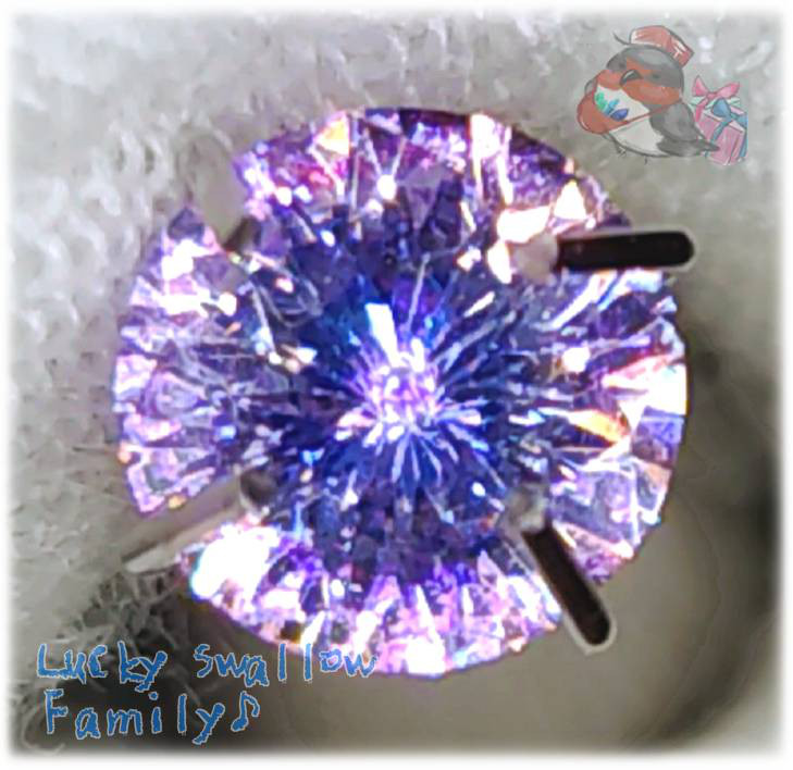 ◆ 1点もの ” 幻想鉱石：お守り石 / プレーン ” 高級品 6 mm ラウンド 人工強化ジルコニア 7049