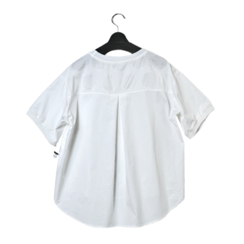 ＼NEW／ ジャガード織り ドット柄 切り替えデザイン Tシャツ 半袖 プルオーバー トップス レディース 夏 水玉 Bell Pony ベルポニー NEW／ ジャガード織り ドット柄 切り替えデザイン Tシャツ 半袖