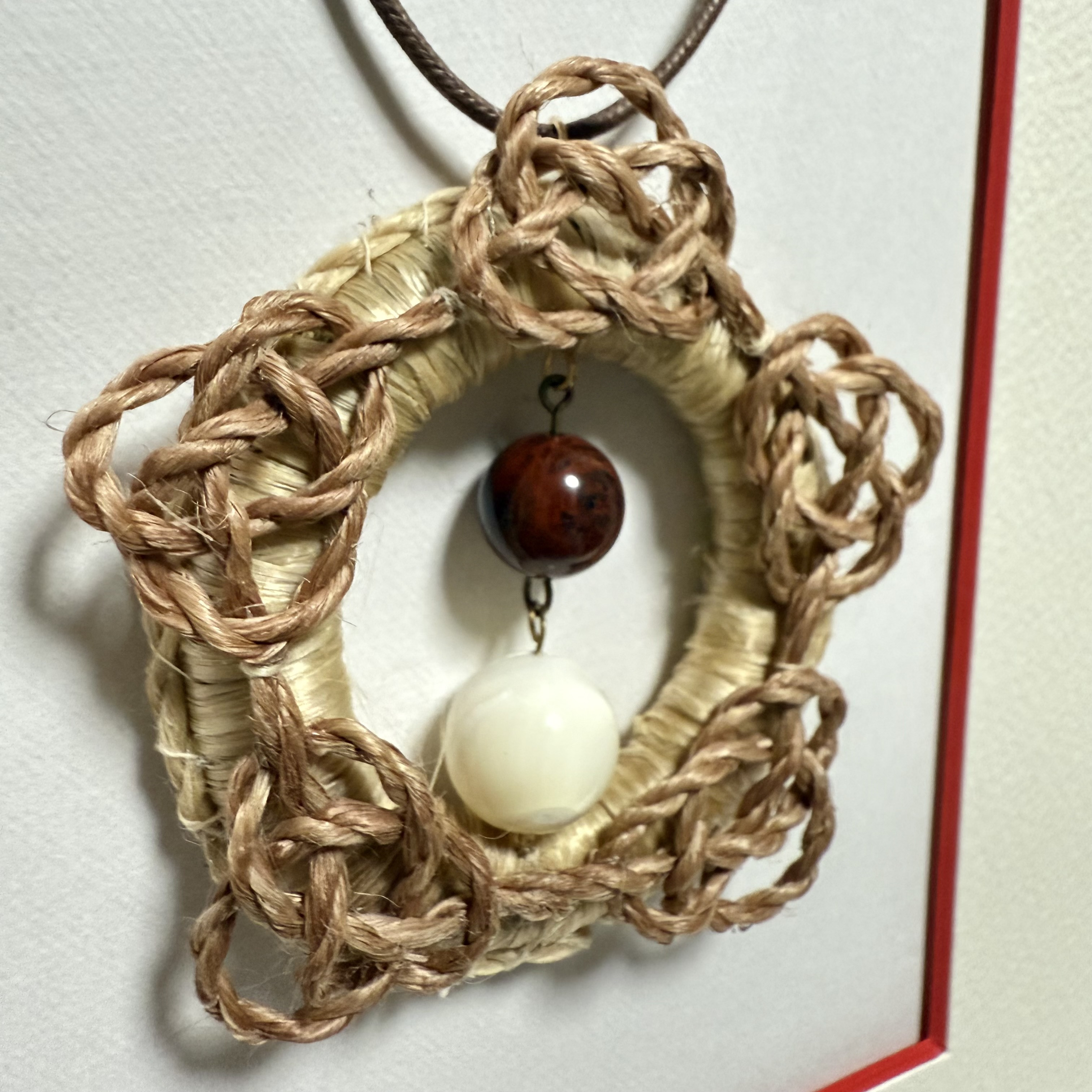 《受注制作》松と精麻お守りネックレス【あわじ】