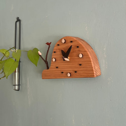 里山clock‥小鳥のペア　掛け時計にも置き時計にも 3枚目の画像