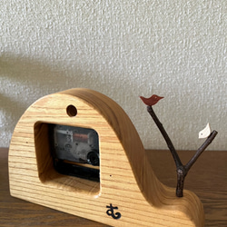 里山clock‥小鳥のペア　掛け時計にも置き時計にも 2枚目の画像
