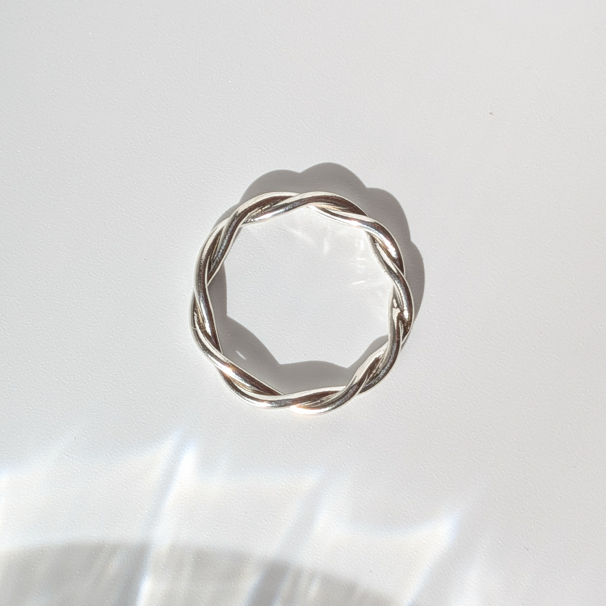 撚（より）シルバーリング｜Twine Ring　silver950