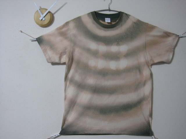 １点物　波紋　ナンバー【33】タイダイ風　フォレスト　　タイダイ/ロック/日本/音楽/フェス/旗/アート