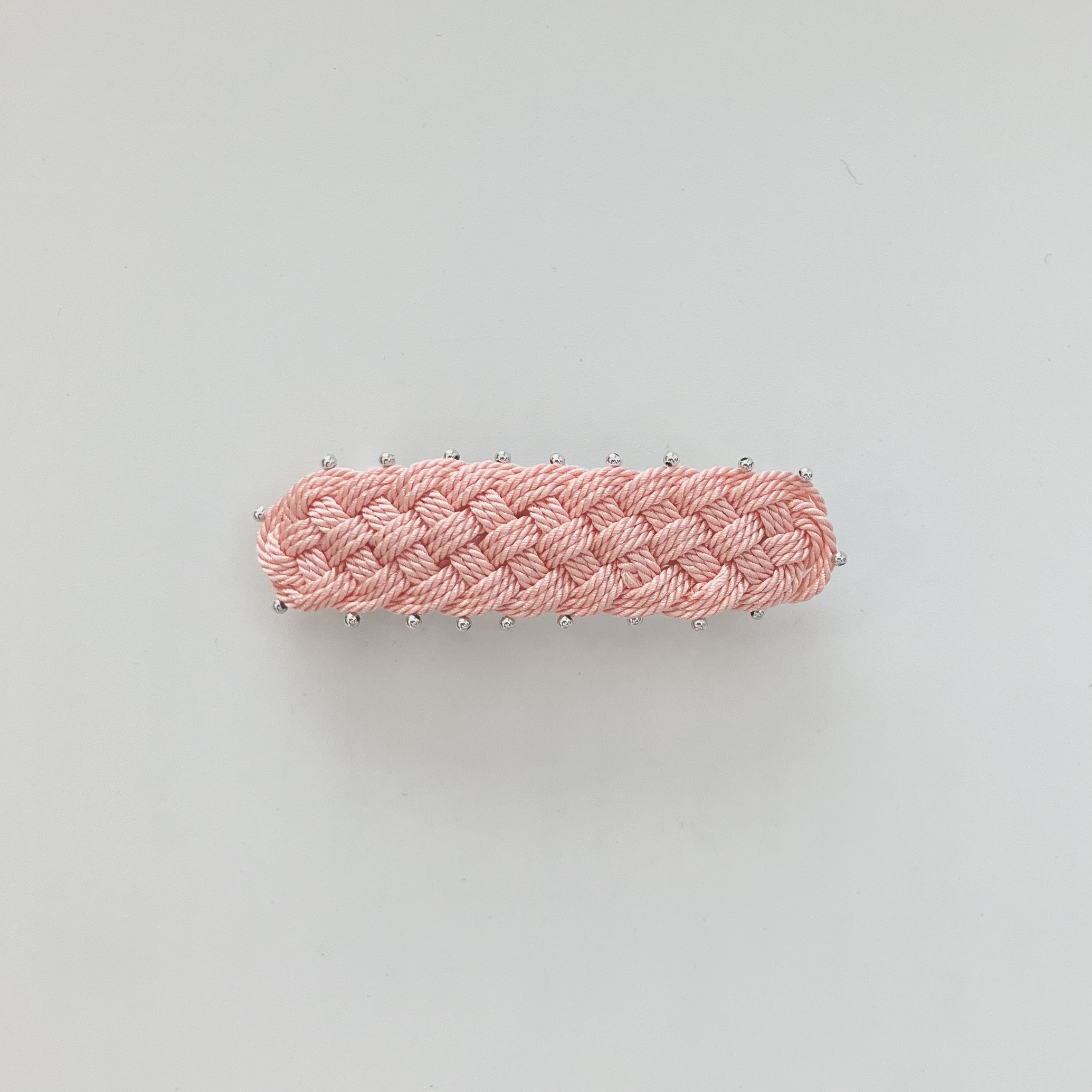 《Cord 10 barrette》pink ピンク 組紐 バレッタ