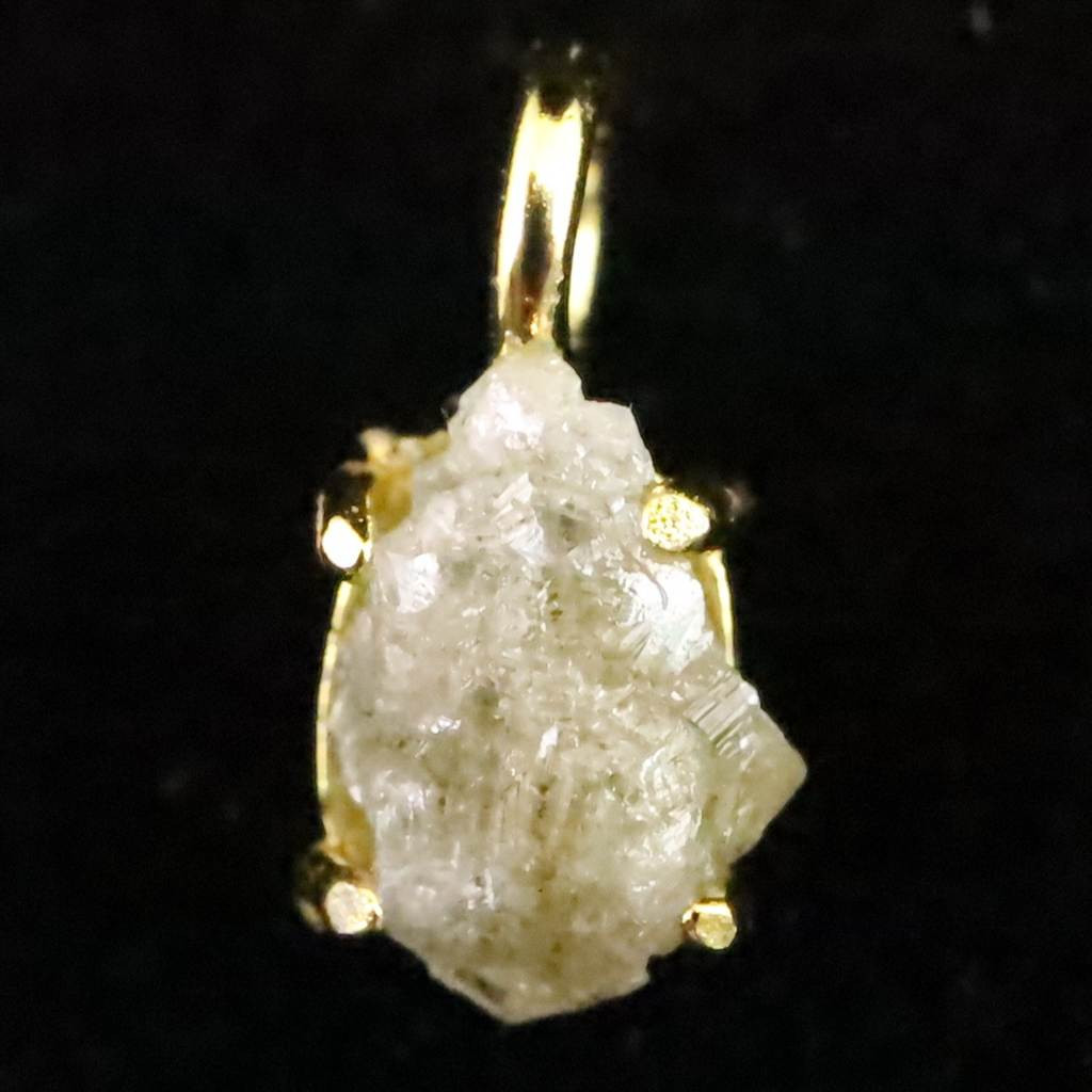 天然 グレー ダイヤモンド 原石 ペンダント  0.26g #14619