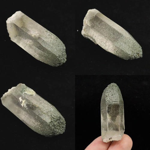 ガネーシュヒマール産 ヒマラヤ水晶 クローライト付 21.6g #77574