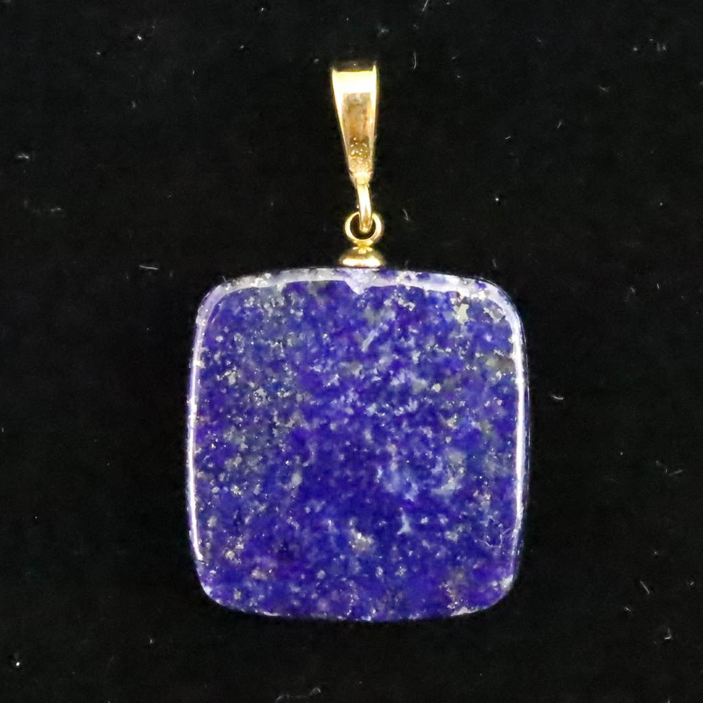 ラピスラズリ 21mmスクエア ペンダント 6.3g #63596