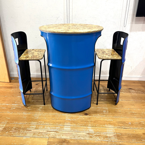 ドラム缶リメイクテーブル&チェア 机・デスク SEA FLOWER 通販