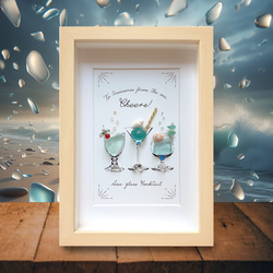 海の恵みのカクテル3 “Cheers”〉シーグラスアート その他アート moon