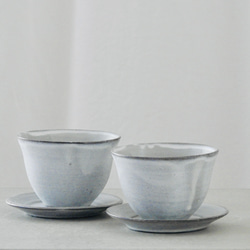 新品/未使用】ポーセラーツ/プレート、小鉢、湯呑みセット 中皿