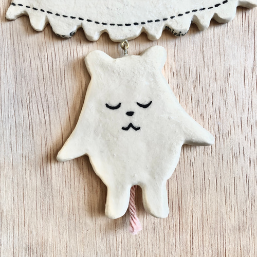 石粉粘土 オーナメント 「毛糸の魔女」 Ornament 