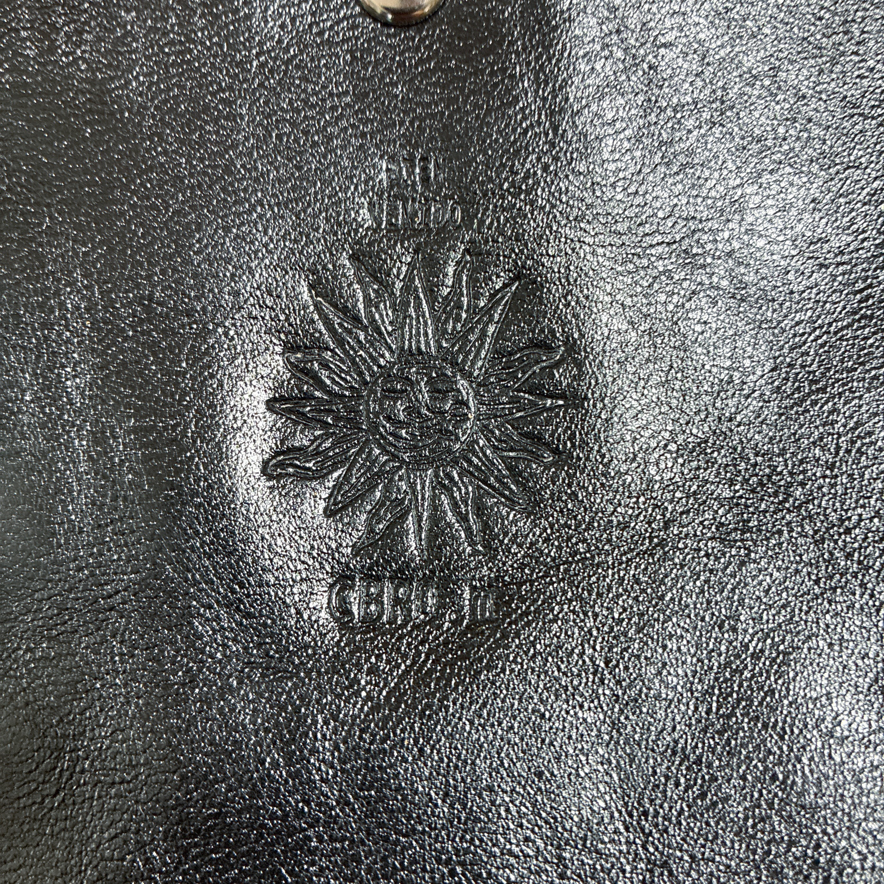 ホースハイド革ジャンレザーで作ったシンプルサコッシュ　タンニン鞣し　スマホショルダー　スマホポーチ