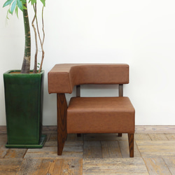 キッチンスツール マタ美 SH670 (ナチュラル×キャメル) 椅子（チェアー