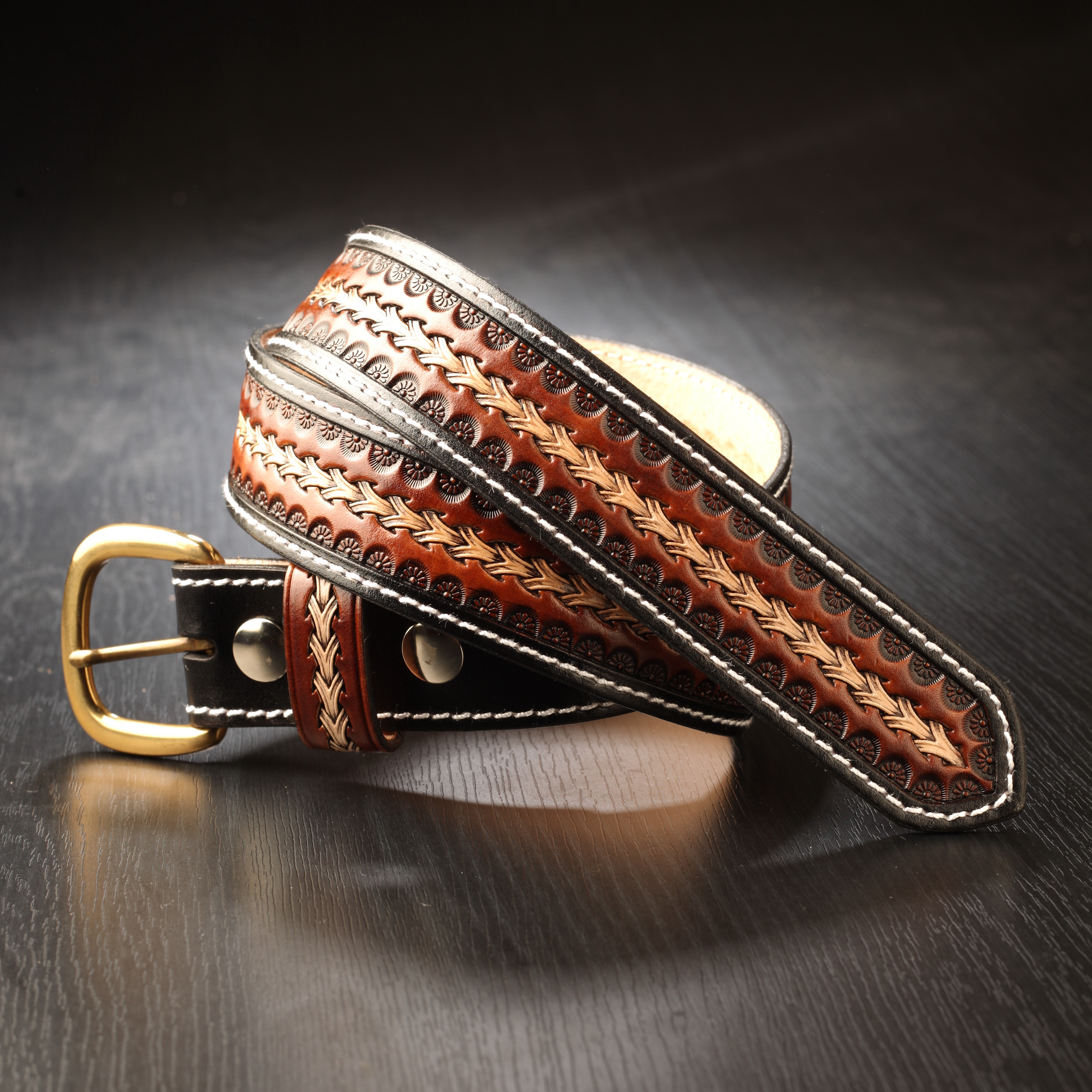 カービングベルト　３カラー ジオメトリックスタンプ 15,840円