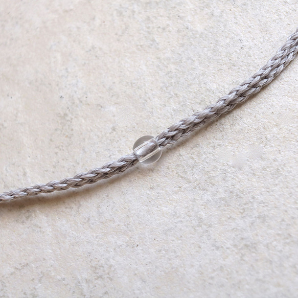 ラピスラズリ天然石マクラメネックレス mac428エスニックアジアンエキゾチックな金属アレルギーフリーアクセサリー 7枚目の画像