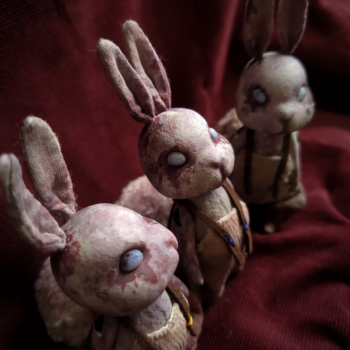 ラビット✨うさぎ　作家さんサイン入り うさぎさんのマイルームサイン おもちゃ・ペット小物 Johnny