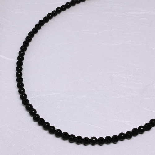 AAAモリオン4mmネックレス50cm 黒水晶　持ち主守る　幸運呼ぶ　不安吸収 AAAモリオン4mmネックレス38cm 黒水晶 幸運を呼ぶ 強力に守る 持ち主を