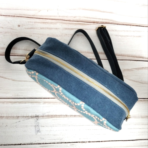 ミナペルホネン　ハンドメイド　レクタングルショルダーバッグ　タンバリン ミナペルホネン ハンドメイド レクタングルショルダーバッグ