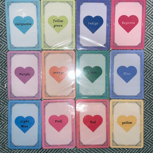 56>色彩心理カラーセラピーカード12枚【❤】 その他素材 CraftMe