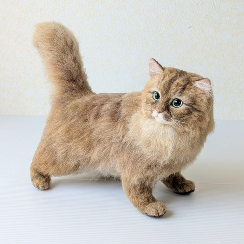 羊毛フェルト◇うちの子◇猫 オーダー リアル ネコ 全身タイプ ペット