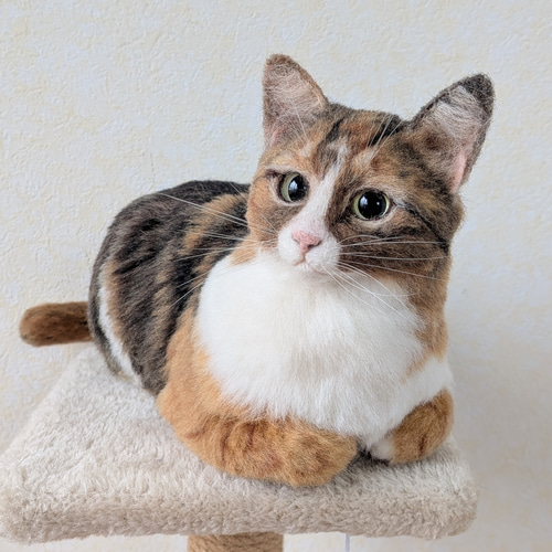 羊毛フェルト◇うちの子◇猫 オーダー リアル ネコ 全身タイプ ペット