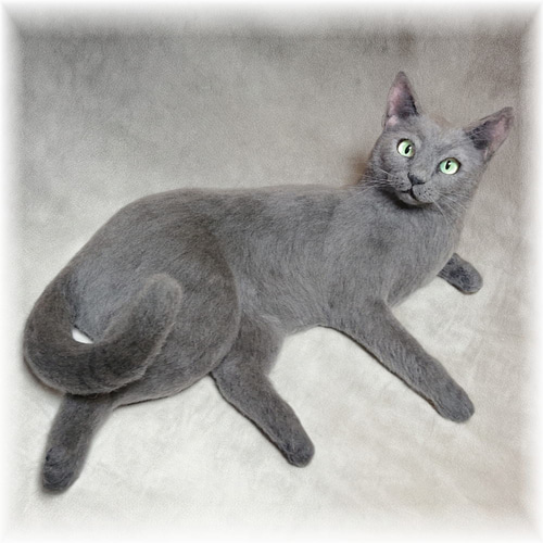 羊毛フェルト◇うちの子◇猫 オーダー リアル ネコ 全身タイプ ペット
